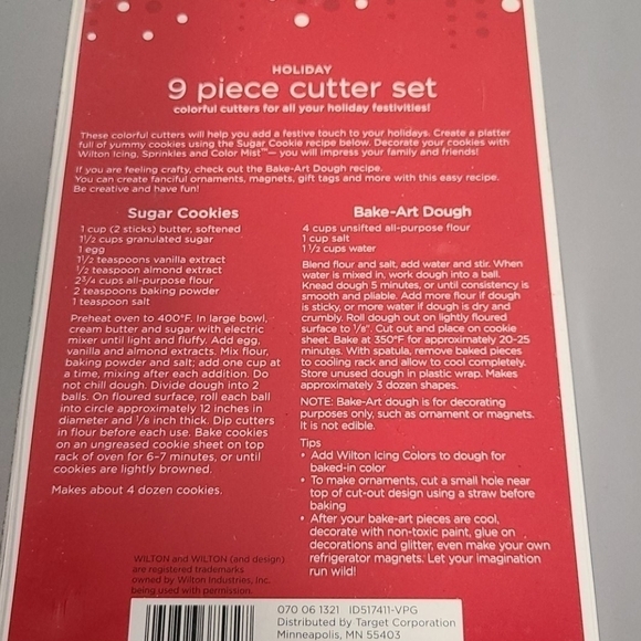 9 pice Holiday  Christmas cookie cutter set New - Picture 4 of 4